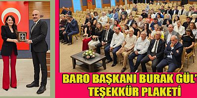 KAHRAMANMARAŞ BAROSU'NDA TEŞEKKÜR VE PLAKET TÖRENİ DÜZENLENDİ