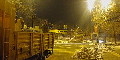 KAHRAMANMARAŞ BÜYÜKŞEHİR’DEN BUZLANMAYA KARŞI ÖNLEM