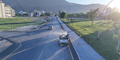 KAHRAMANMARAŞ BÜYÜKŞEHİR’DEN ELBİSTAN’DA ZARARLILARA KARŞI YOĞUN MÜCADELE