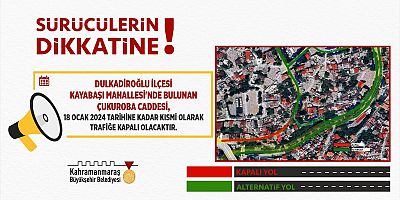 KAHRAMANMARAŞ BÜYÜKŞEHİR’DEN YAYA VE SÜRÜCÜLERE UYARI!