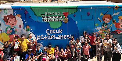 Kahramanmaraş Büyükşehir Belediyesi’nin örnek projesi Mobil Çocuk Kütüphanesi
