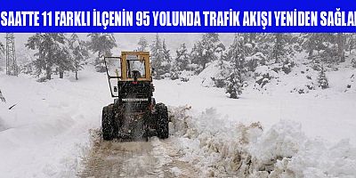 KAHRAMANMARAŞ BÜYÜKŞEHİR KAR NÖBETİNDE