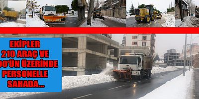 KAHRAMANMARAŞ BÜYÜKŞEHİR KARLA MÜCADELEYİ SÜRDÜRÜYOR