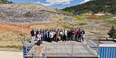 KAHRAMANMARAŞ BÜYÜKŞEHİR, KSÜ ÖĞRENCİLERİNE KATI ATIK YÖNETİM SÜREÇLERİNİ TANITTI