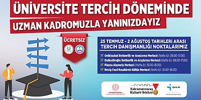 KAHRAMANMARAŞ BÜYÜKŞEHİR, TERCİH SÜRECİNDE DE GENÇLERİ YALNIZ BIRAKMIYOR
