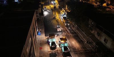KAHRAMANMARAŞ BÜYÜKŞEHİR, TOPTANCILAR SİTESİ’NDE ASFALT MESAİSİNDE