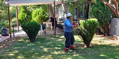 KAHRAMANMARAŞ BÜYÜKŞEHİR, YEŞİL ALANLARI BAKIMA ALDI