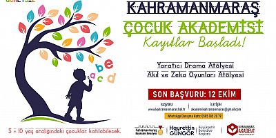 KAHRAMANMARAŞ ÇOCUK AKADEMİSİ MİNİKLERİ BEKLİYOR!