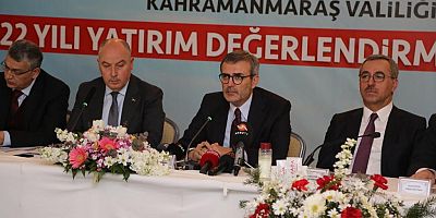 KAHRAMANMARAŞ'TA  DEVAM EDEN YATIRIMLAR DEĞERLENDİRİLDİ