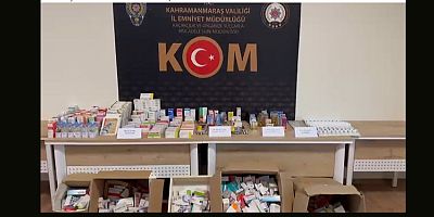 KAHRAMANMARAŞ EMNİYETİ'NDEN KAÇAK İLAÇ OPERASYONU: