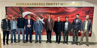 KAHRAMANMARAŞ GAZETECİLER CEMİYETİ’NDEN EMNİYET MÜDÜRÜ CEBELOĞLU’NA ZİYARET