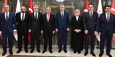 KAHRAMANMARAŞ HEYETİ TİCARET BAKANI BOLAT’I ZİYARET ETTİ
