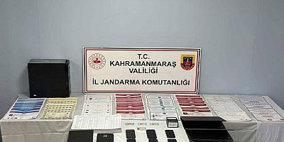 KAHRAMANMARAŞ İL JANDARMA KOMUTANLIĞI’NDAN SAHTE BELGE OPERASYONU