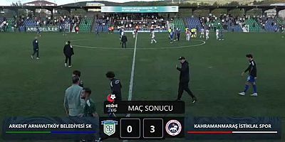 KAHRAMANMARAŞ İSTİKLALSPOR DEPLASMANDA GALİP: 0-3