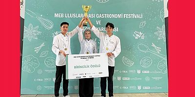 KAHRAMANMARAŞ MADO AKDENİZ TURİZM MTAL, MEB ULUSLARARASI GASTRONOMİ YARIŞMASINDA BİRİNCİ OLDU