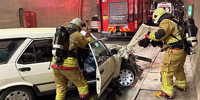 -KAHRAMANMARAŞ SEZAİ KARAKOÇ TÜNELİ’NDE KAZA: 1 YARALI