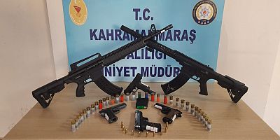 KAHRAMANMARAŞ’TA 15 KİŞİDEN 16 SİLAH ELE GEÇİRİLDİ