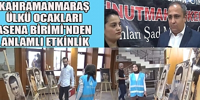 KAHRAMANMARAŞ’TA 27 MAYIS ÜLKÜCÜ ŞEHİTLERİ ANMA GÜNÜ'NDE DUYGUSAL RESİM SERGİSİ