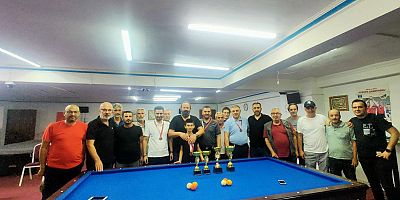 KAHRAMANMARAŞ’TA 3 BANT BİLARDO İL ŞAMPİYONASI'NDA ŞAMPİYONLAR BELLİ OLDU