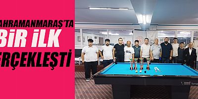  KAHRAMANMARAŞ’TA 8 TOP BİLARDO ŞAMPİYONASI DÜZENLENDİ