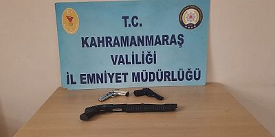      KAHRAMANMARAŞ’TA 9 ŞÜPHELİ ŞAHISTAN, 10 SİLAH ELE GEÇİRDİ