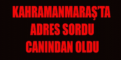 KAHRAMANMARAŞ’TA ADRES SORDUĞU YAŞLI ADAMI EZDİ