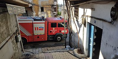 KAHRAMANMARAŞ’TA AHŞAP EVDE YANGIN