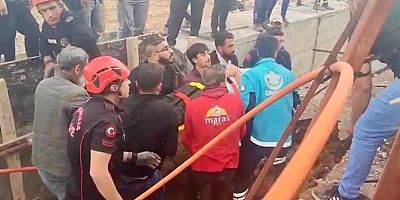 KAHRAMANMARAŞ’TA ALTYAPI ÇALIŞMASINDA GÖÇÜK: 1 YARALI