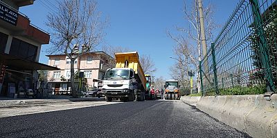 KAHRAMANMARAŞ’TA  ASFALT MESAİSİ SÜRÜYOR