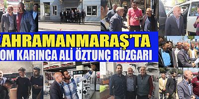 Bugün Kahramanmaraş Küçük Sanayi Sitesi esnaflarını ziyaret eden CHP Kahramanmaraş Milletvekili Adayı Ali Öztunç