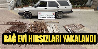 KAHRAMANMARAŞ’TA BAĞ EVİ HIRSIZLARI YAKALANDI
