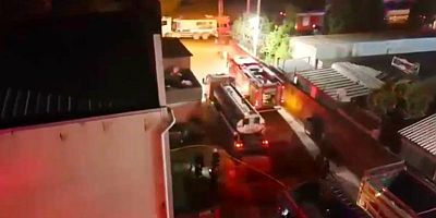 KAHRAMANMARAŞ’TA BAKIR FABRİKASINDA YANGIN