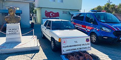 -KAHRAMANMARAŞ’TA BAKIR KABLO HIRSIZLARI YAKALANDI