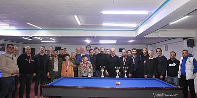 KAHRAMANMARAŞ’TA BİLARDO'DA ŞAMPİYON BELLİ OLDU