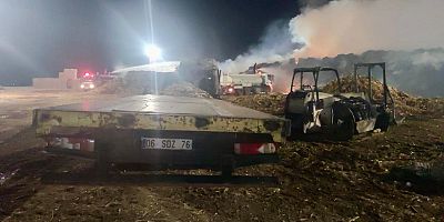 KAHRAMANMARAŞ’TA BİYOENERJİ SANTRALİNDE YANGIN
