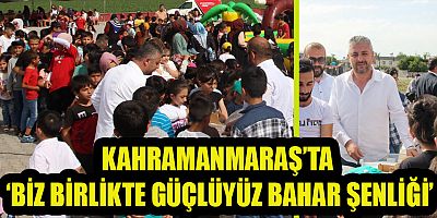 Kahramanmaraşlı iş insanı Adem Mağralı tarafından Dulkadiroğlu İlçesi Aksu Mahallesinde düzenlenen “Biz Birlikte Güçlüyüz” bahar şenliği yoğun katılımla gerçekleşti.