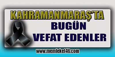 @kahramanmaraş 
@elbistan 
@göksun 
@göksun 
@afşin 
@andırın 
@türkoğlu 
@pazarcık 
@ekinözü
@çağlayancerit 
@nurhak 
@onikişubat 
@dulkadiroğlu 
@ölü 
@vefat 
@toprağa verildiler 
@trafik kazası