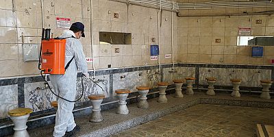 KAHRAMANMARAŞ’TA CAMİLER’DE DEZENFEKSİYON ÇALIŞMASI