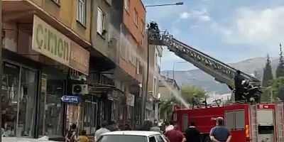 KAHRAMANMARAŞ’TA  YANGIN PANİĞE NEDEN OLDU