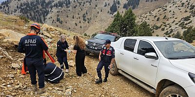 KAHRAMANMARAŞ’TA DAĞLIK ARAZİDE FENALAŞTI AFAD YETİŞTİ