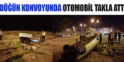  KAHRAMANMARAŞ’TA DÜĞÜN KONVOYUNDA KAZA: 2 YARALI