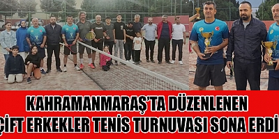 KAHRAMANMARAŞ’TA DÜZENLENEN TENİS TURNUVASININ ŞAMPİYONU: KEMAL CANLI-HALİL SÜTYEMEZ