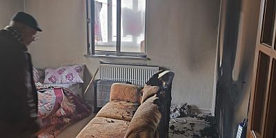 KAHRAMANMARAŞ’TA EV YANGINI: 1 KİŞİ İTFAİYE TARAFINDAN KURTARILDI