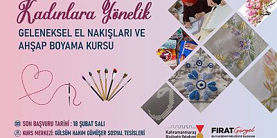 KAHRAMANMARAŞ’TA GELENEKSEL SANATLAR KADIN ELİNDE YENİDEN HAYAT BULACAK