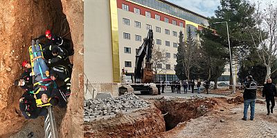 KAHRAMANMARAŞ’TA GÖÇÜK ALTINA KALAN İŞÇİ AĞIR YARALANDI