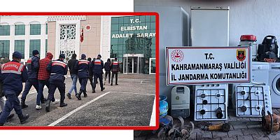 KAHRAMANMARAŞ’TA HIRSIZLIK ŞEBEKESİNİ JANDARMA ÇÖKERTTİ