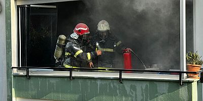 -KAHRAMANMARAŞ’TA İKAMET YANGINI KORKUTTU
