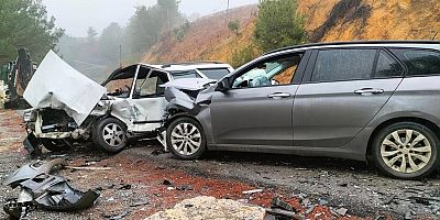 KAHRAMANMARAŞ’TA İKİ OTOMOBİL ÇARPIŞTI: 1 YARALI