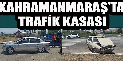 KAHRAMANMARAŞ’TA İKİ OTOMOBİL ÇARPIŞTI: 3 YARALI