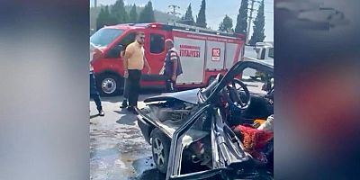 KAHRAMANMARAŞ’TA İKİ OTOMOBİL ÇARPIŞTI: 3 YARALI